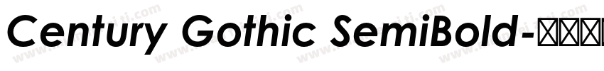Century Gothic SemiBold字体转换